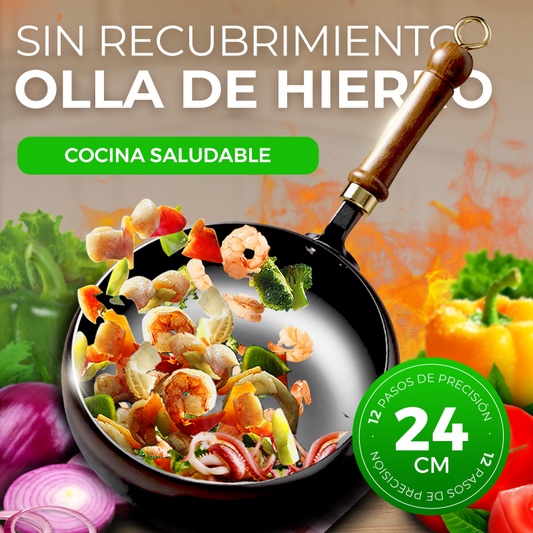 🔥Envío gratuito🔥Cacerola Artesana de Hierro Fundido sin Esmaltar