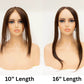 Toppers de Cabello Natural para Mujer con Clips