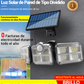 Lámpara solar de pared de tres cabezas
