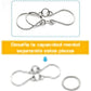 🔥 50% DE DESCUENTO ! 🧩 Anillo Rompecabezas de Metal (8 Piezas) - Desafío Mental con Instrucciones y Solución Incluidas, Ideal para Regalo 🎁✨