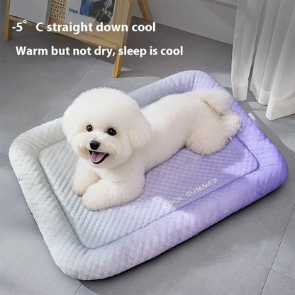 🐶🧊 ¡50% DE DESCUENTO! ¡Deja de ver a tu mascota jadeando sobre el suelo caliente! Esto no es una alfombrilla cualquiera, es como un aire acondicionado personal para su pelaje. Su tejido absorbe el calor corporal y se mantiene fresco durante horas.