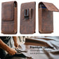 ⚡ Gran descuento | Funda para móvil con cinturón 📱 Funda de cuero multipocket con portatarjetas
