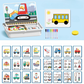 Puzzles magnéticos para vestir caras Juego de viaje Juguete educativo doble cara para preescolares