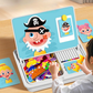 Puzzles magnéticos para vestir caras Juego de viaje Juguete educativo doble cara para preescolares