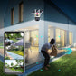 Cámara de Vigilancia Solar Inteligente de 360° con Control de Tres Pantallas