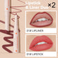 Lápiz labial y delineador de labios de doble cabeza de larga duración CARACTERÍSTICAS
