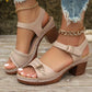 🔥👡 Sandalias de tacón grueso para muje