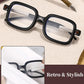 Retro Square Sunglasses with UV400 Protection