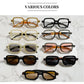 Retro Square Sunglasses with UV400 Protection