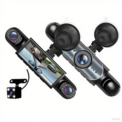 📢📢¡50 % de descuento! ⏰ Cámara integrada de 360°: visión nocturna Ultra HD, vigilancia del aparcamiento las 24 horas y grabación en bucle. 🚘🛡️