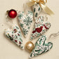 Kit de Navidad bordado a mano en forma de corazón
