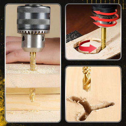 Brocas con sierra de acero de alta velocidad revestidas de titanio (6 piezas)