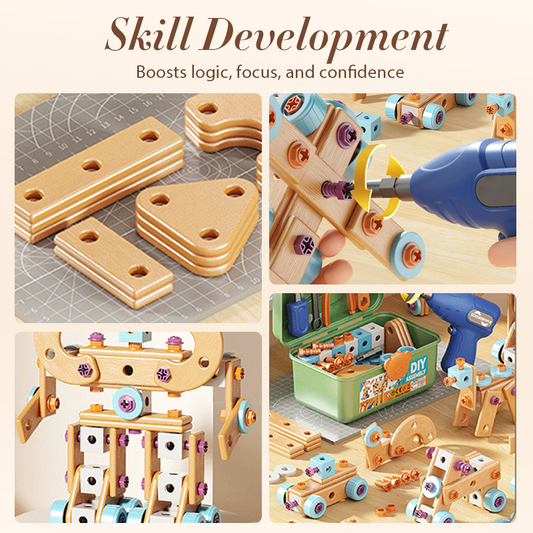 🎄🔧 Kit de herramientas DIY para pequeños ingenieros navideños: el regalo educativo de Papá Noel 🎁✨
