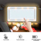 Espejo de maquillaje LED para coche