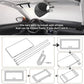 Espejo de maquillaje LED para coche