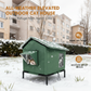 🐱Casita elevada para gatos de exterior – impermeable, aislada y plegable. Refugio resistente a la intemperie! 🌧️✨