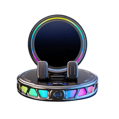📱 Soporte RGB para el móvil en el coche ✅ Fijación automática y carga inalámbrica | Conduce con seguridad con una sola mano 🚗