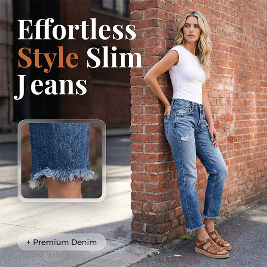 Jeans Rotos de Mujer Corte Slim Fit a la Moda