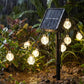 Guirnalda de luces solares con burbujas resistente al agua para el patio