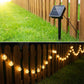 Guirnalda de luces solares con burbujas resistente al agua para el patio