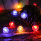 Guirnalda de luces solares con burbujas resistente al agua para el patio