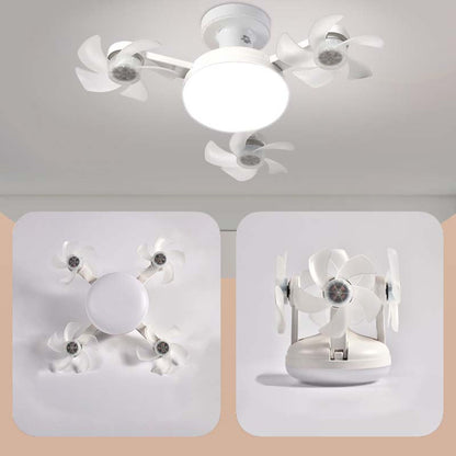 🌀Nueva Luz Ventilador de Techo Socket E27 – Ventilador LED silencioso 2 en 1 con control remoto, combinación de refrigeración y iluminación ahorradora de energía para dormitorios del hogar