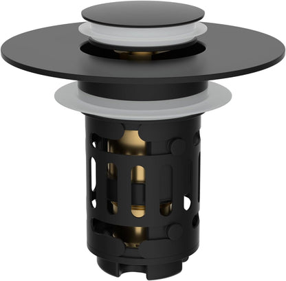 Tapón universal abatible para fregadero con colador