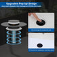 Tapón universal abatible para fregadero con colador