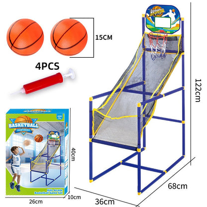 ⛹️ENVÍO GRATIS🚚💨Juego de baloncesto arcade interior para niños, incluye 4 pelotas 🏀