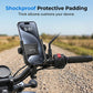 Soporte de teléfono para bicicleta de fijación rápida – Resistente a los golpes, giratorio de 360° y compatible con todos los modelos – Perfecto para la navegación y los paseos al aire libre – Seguro y práctico