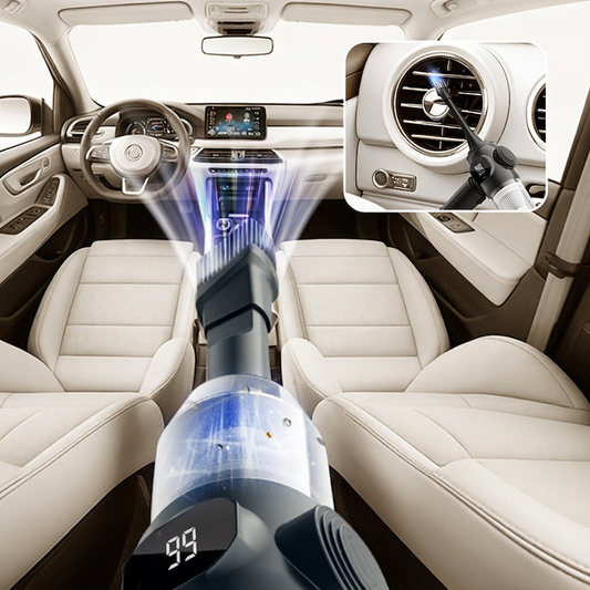 Juego de aspiradora de mano inalámbrica multifunción para coche