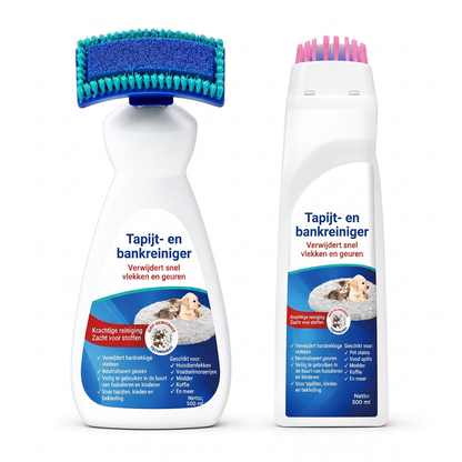 🛋️ 50% dto. Limpiador en espuma sin agua para alfombras y sofás – cepillo dual integrado, elimina olores y suciedad profunda. ¡Sin residuos húmedos! ✨🧼
