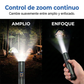 🔦 ¡50% DE DESCUENTO POR TIEMPO LIMITADO! ✨ Linterna táctica ultrabrillante con función de zoom – resistente, impermeable y recargable 🏕️