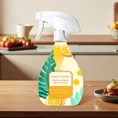 Spray desengrasante potente con aroma a naranja para la cocina