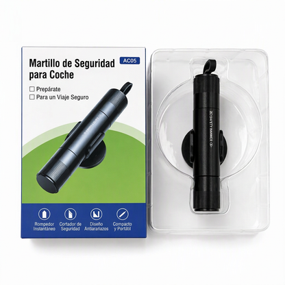 Mini Martillo de Seguridad para Coche Portátil y Rompedor de Ventanas