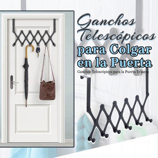 Gancho telescópico colgante trasero para puerta