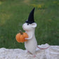 Ratón de Halloween con una calabaza
