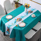 Mantel de pvc ovalado de alta gama light luxury