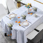 Mantel de pvc ovalado de alta gama light luxury