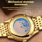 Reloj de pulsera Rotary para hombre con pulsera de acero totalmente de diamantes