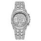 Reloj de pulsera Rotary para hombre con pulsera de acero totalmente de diamantes