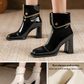 Zapatos de tacón alto de moda para mujer con puntera en punta
